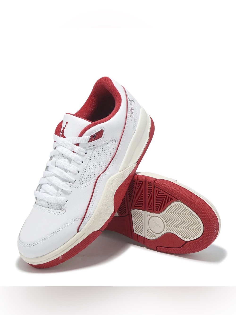 🆕 Nike Jordan Flight Court Sneakers White/Red Men’s Size 11